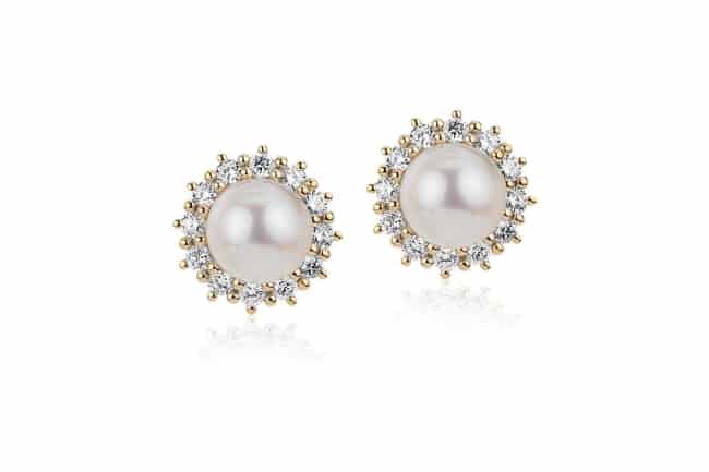 White Akoya Cultured Pearl Earrings