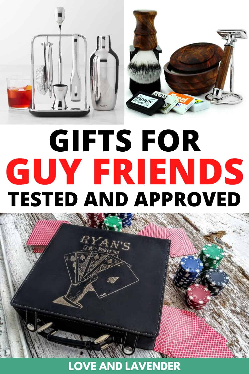 Pinterest pin - Gifts for Guy Friends