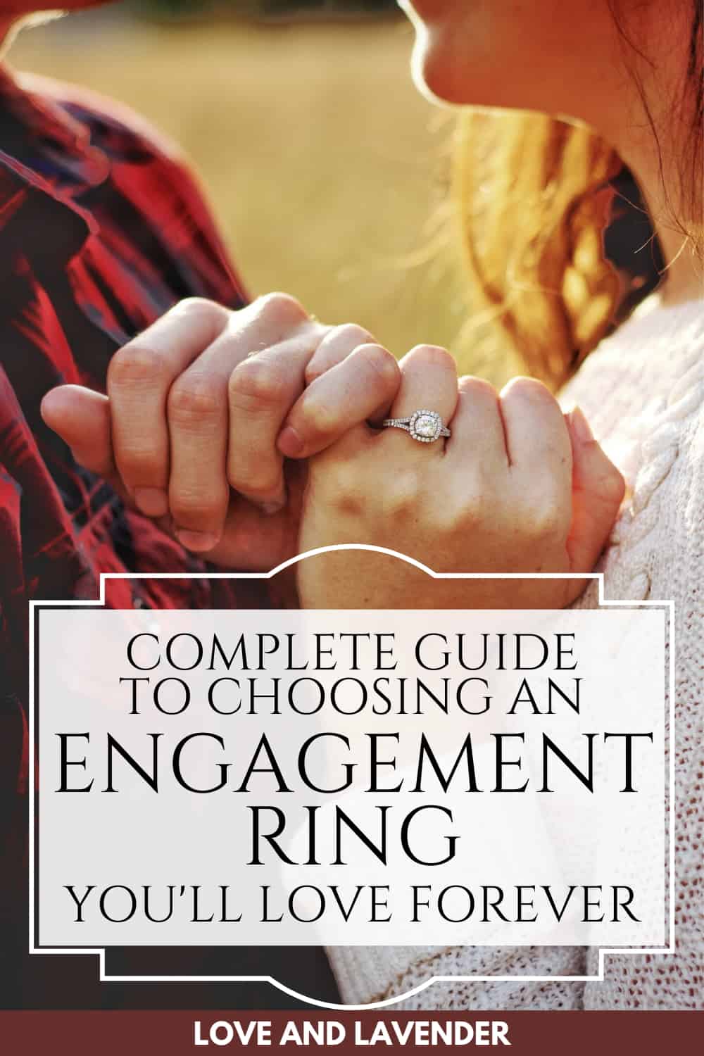 pinterest pin - engagement ring guide