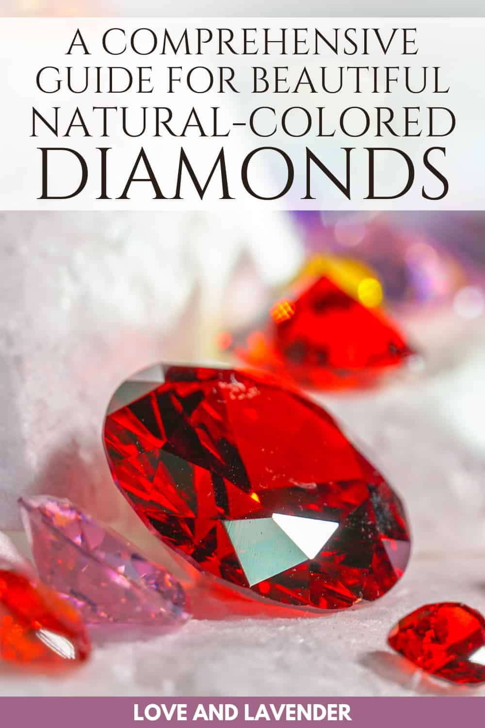Pinterest pin - Colored Diamonds