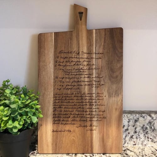 laser engraved cutting board