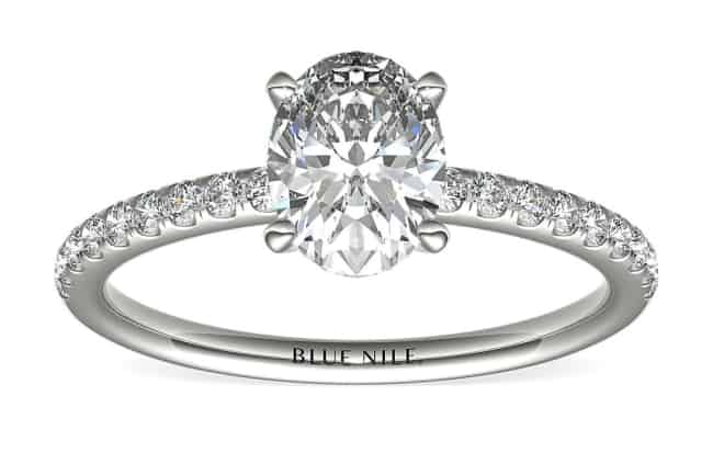 Riviera Pavé Diamond Engagement Ring