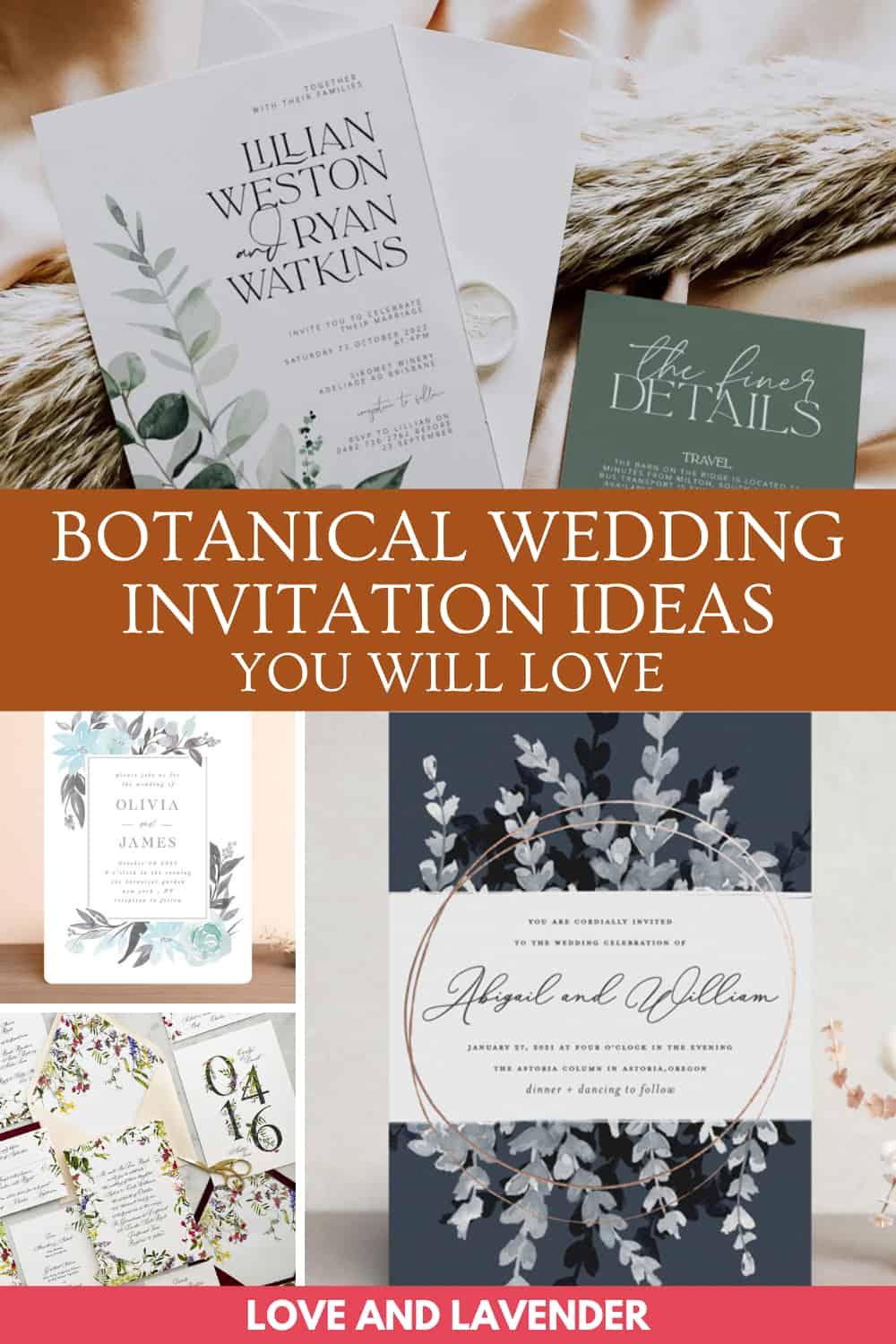 26 Dreamy Botanical Wedding Invitations For Every Wedding Theme