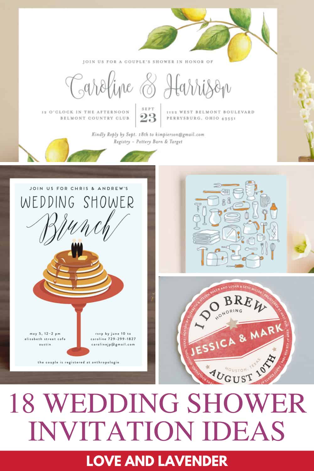 18 Wedding Shower Invitation Ideas for the Best. Couple. Ever.