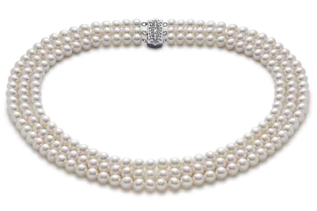 Triple-Strand Freshwater Cultured Pearl Strand Necklace