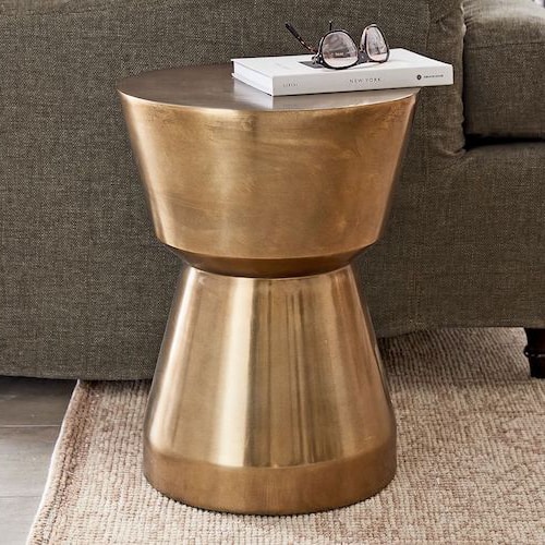 Mesa de acento de metal Shae