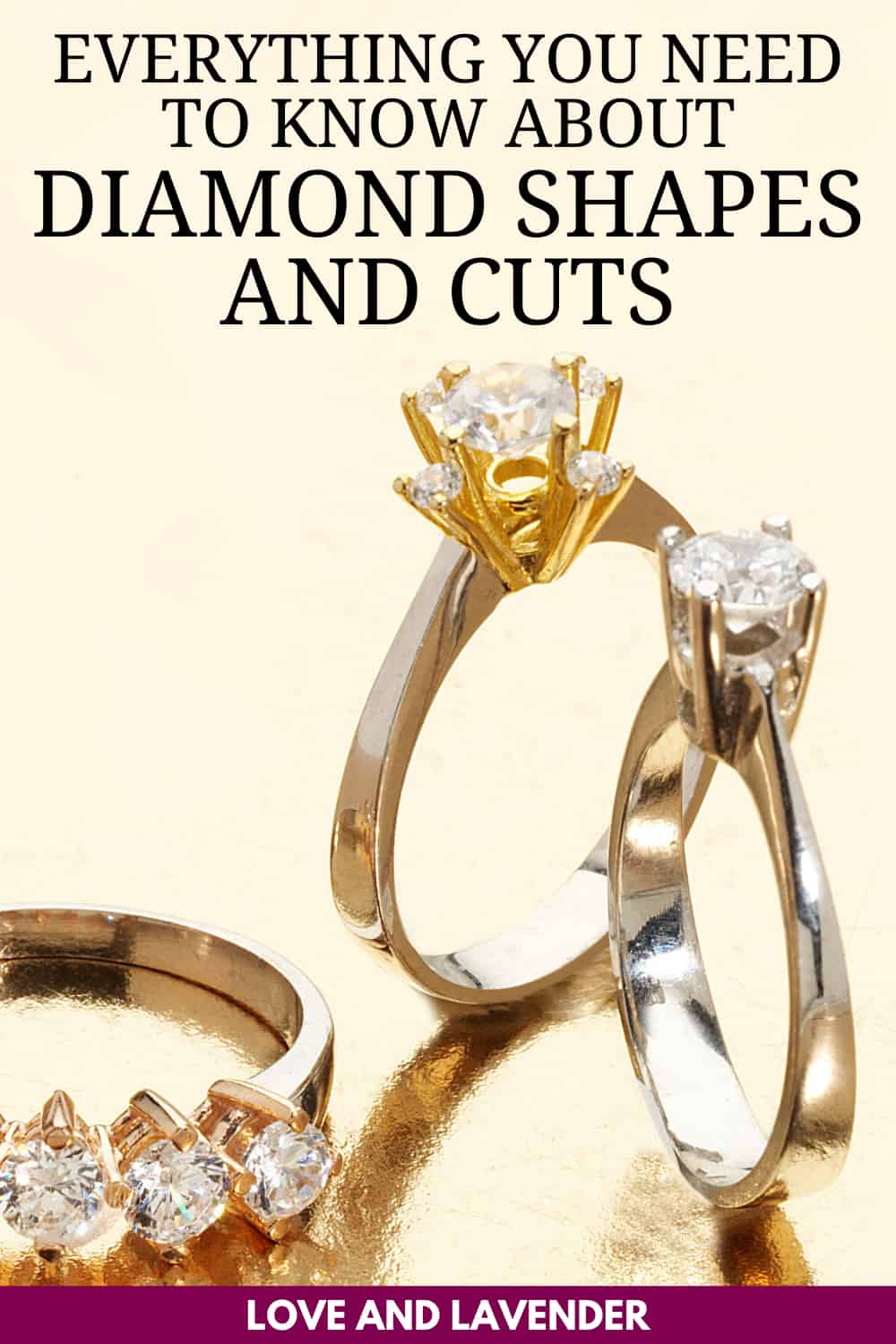 The Complete Guide to Diamond Shapes - Pinterest pin