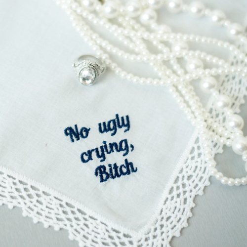 no ugly crying handkerchief