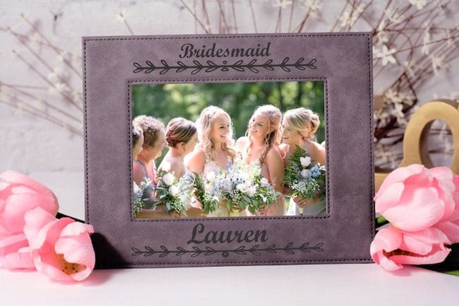 Engraved Bridesmaid Picture Frame