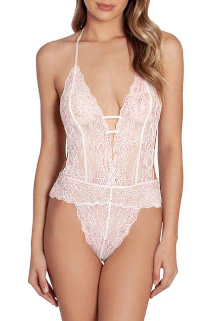 In Bloom Lace Thong Teddy