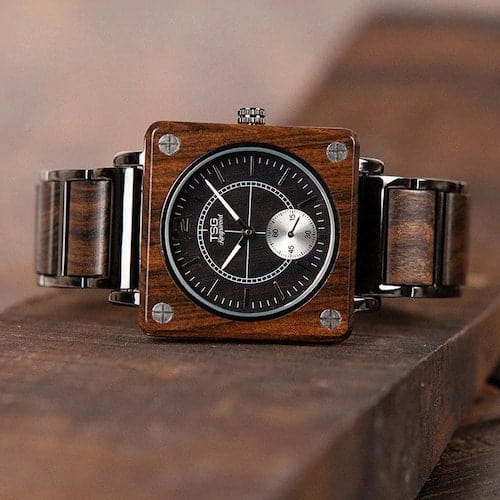Unique Engraved Wooden Watch