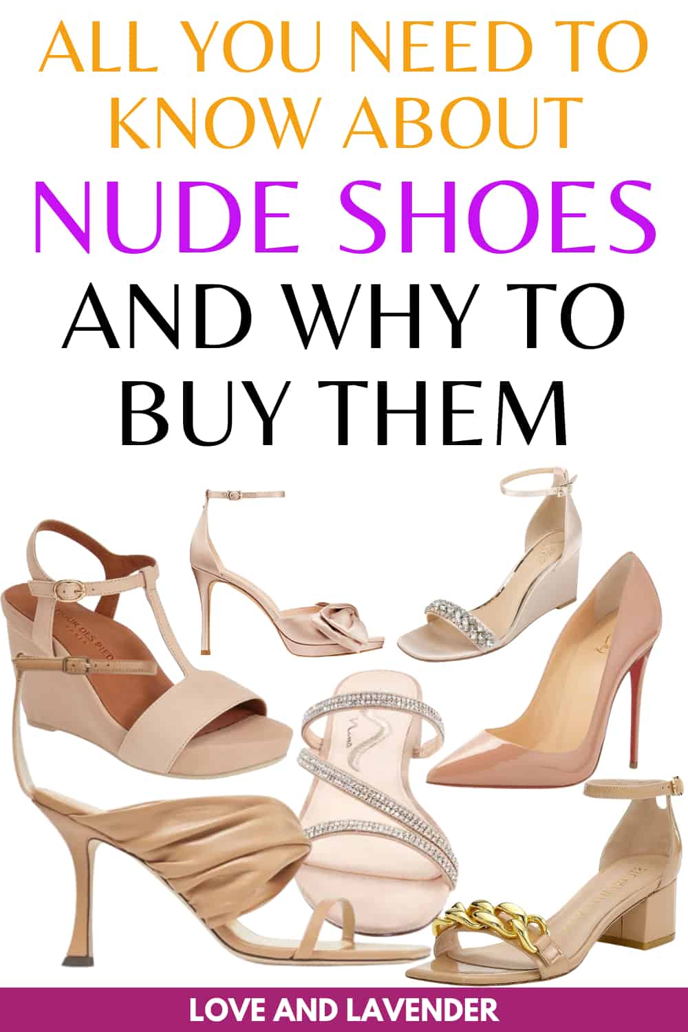 Nude Shoes for Brides on a Budget - Pinterest Pin