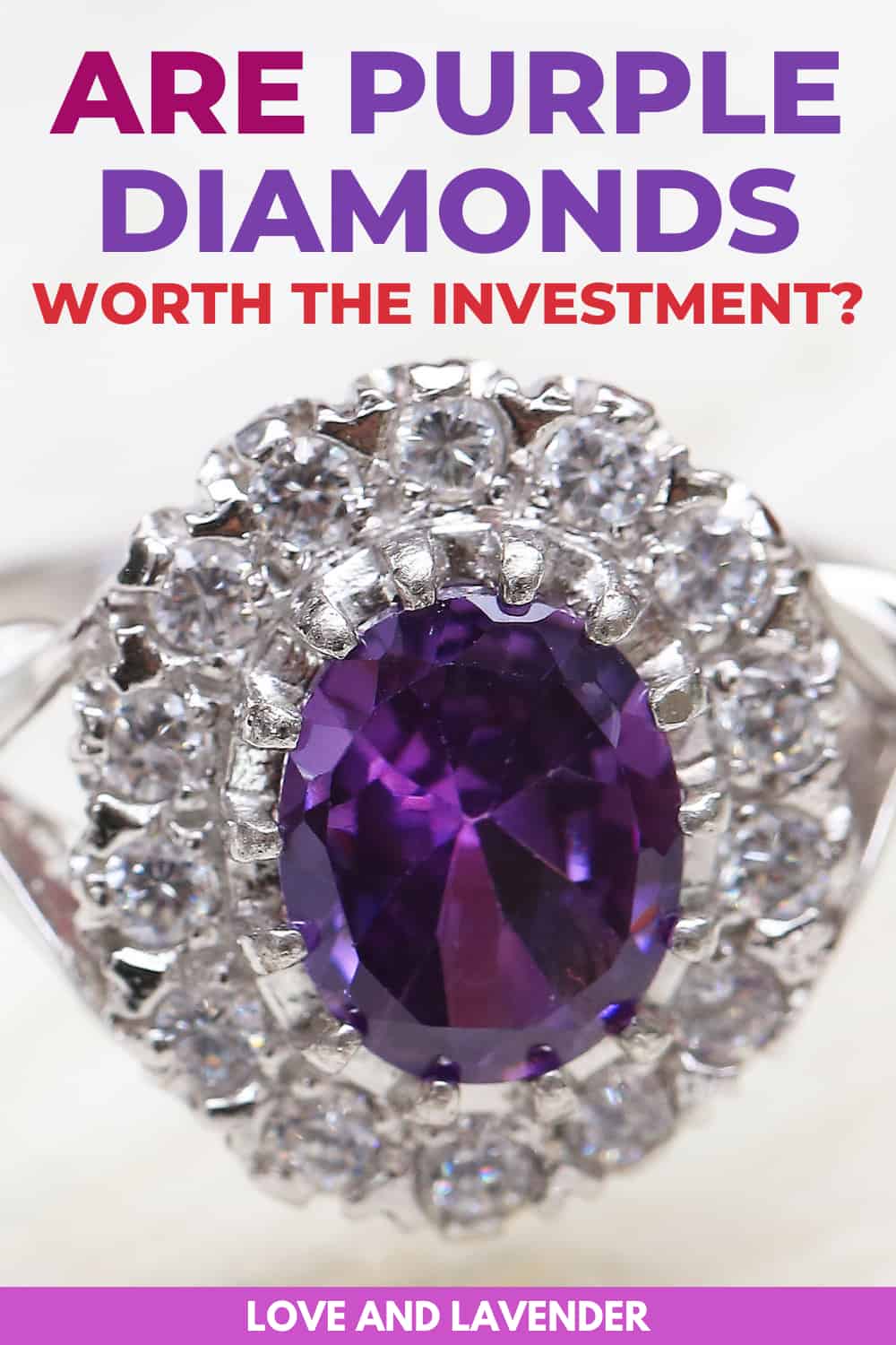 A Quick Guide to Purple Diamonds - Pinterest pin
