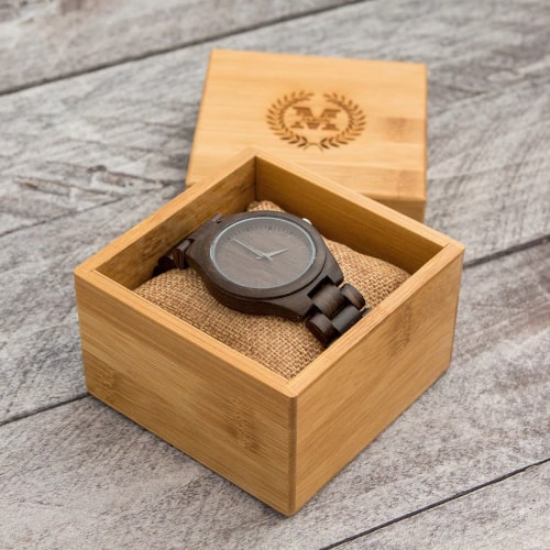 Engraved Wood Watch & Gift Box