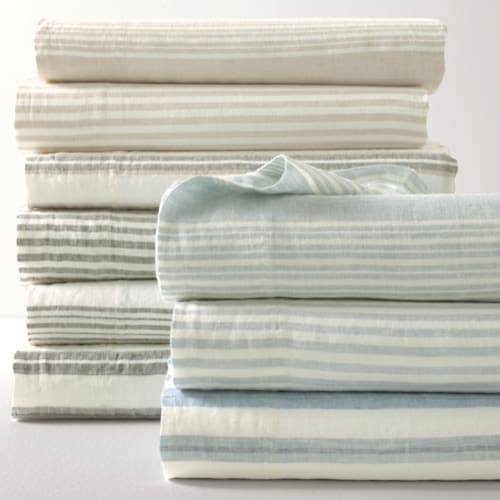 Stripe Relaxed-Linen Bedding