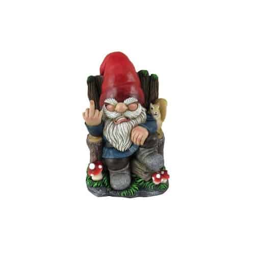 Mauvais côté du jardin Gnome grincheux