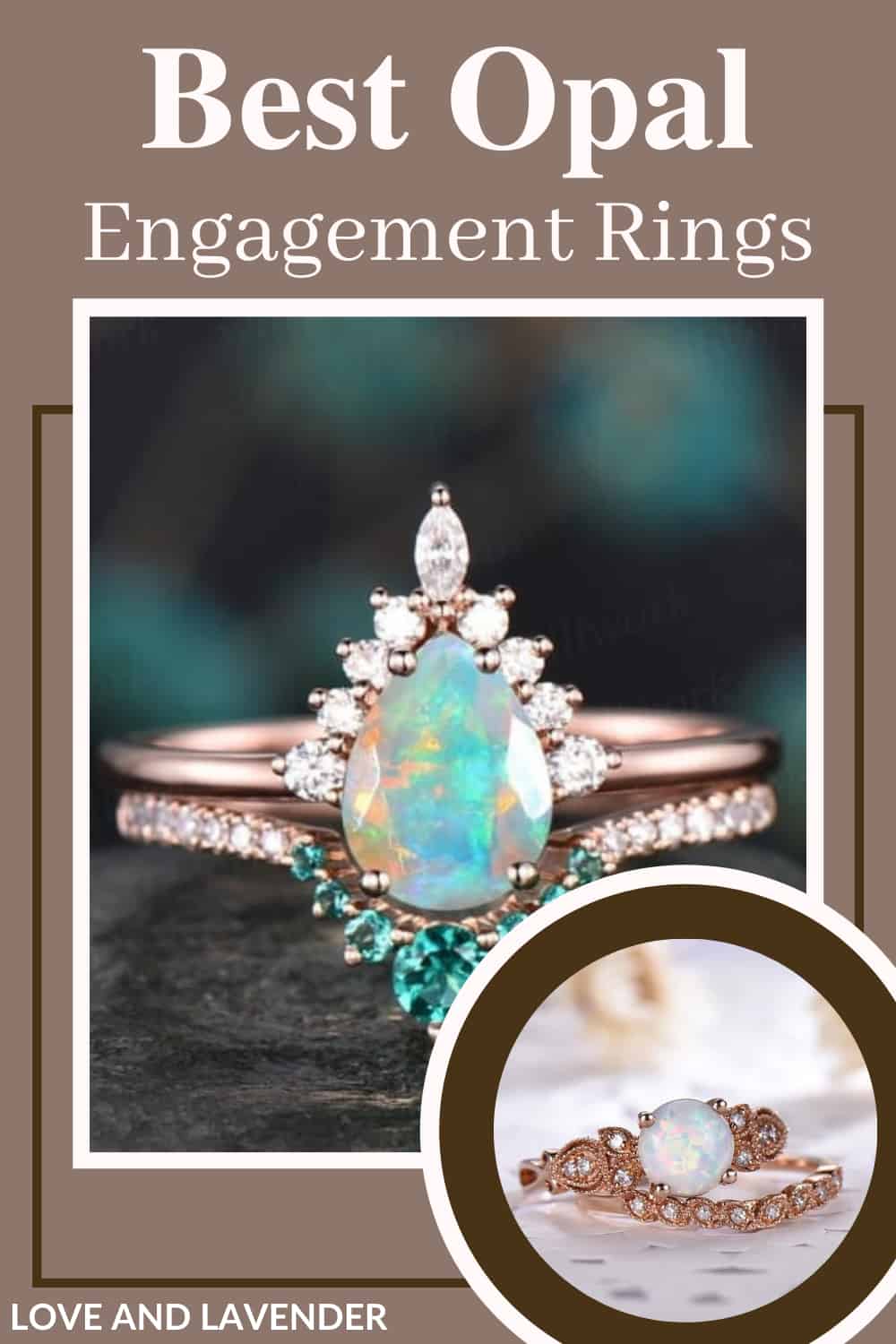 Opal Engagement Rings - Pinterest pin