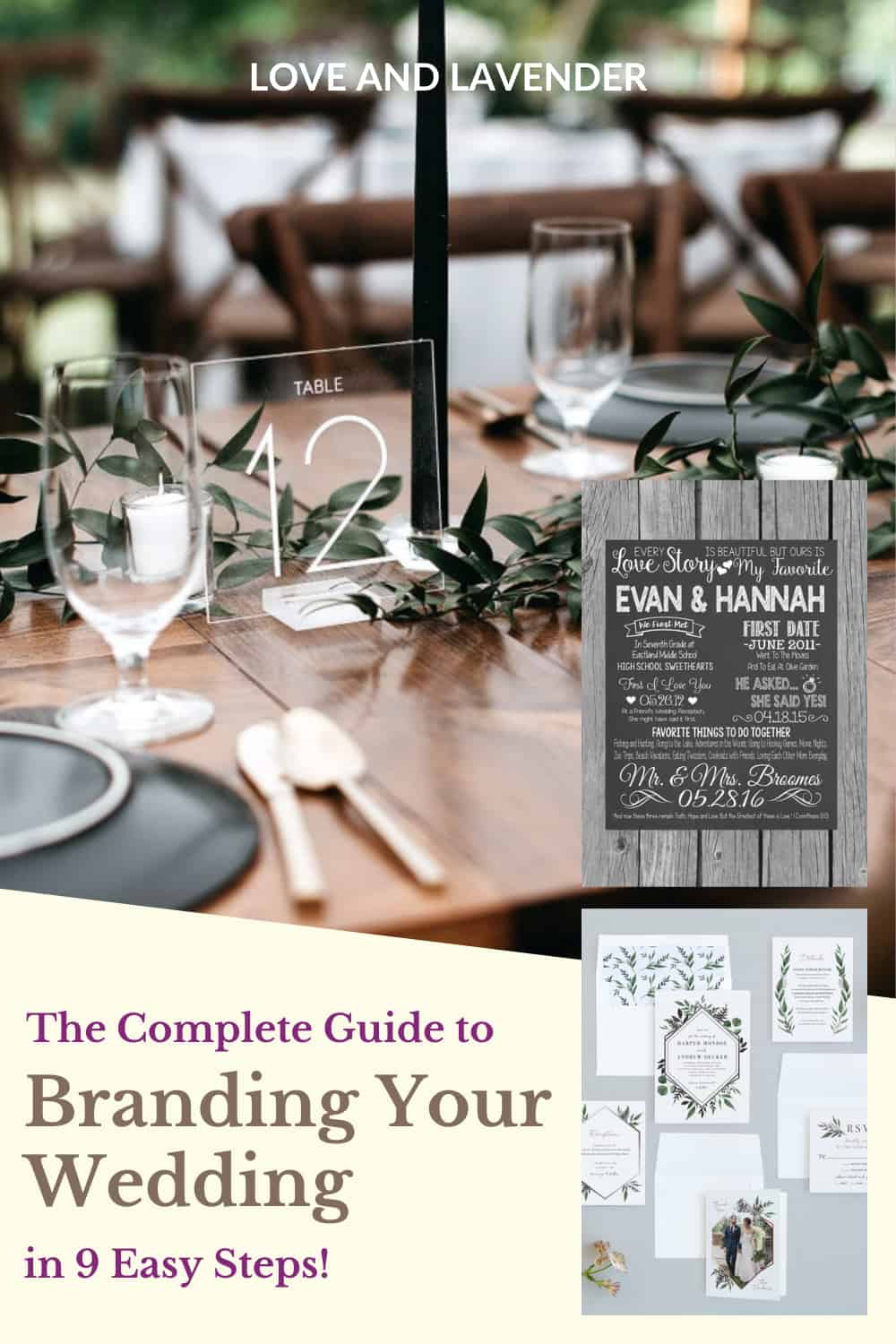 The Complete Guide to Branding Your Wedding - Pinterest pin
