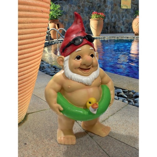 pool party garden gnome