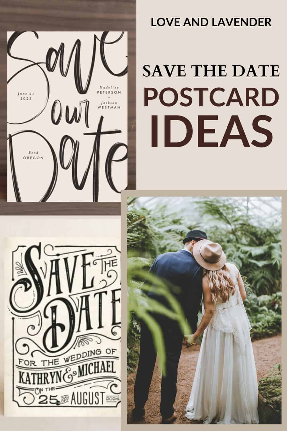 Save the Date Postcards - Pinterest pin