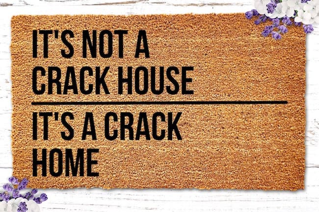 Paillasson amusant Crack House