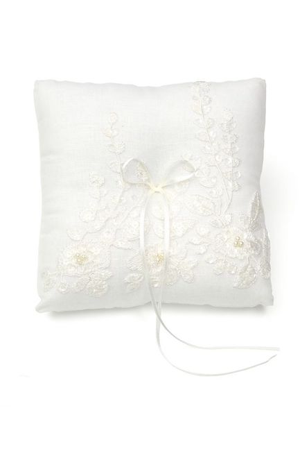 Embroidered Ring Pillow
