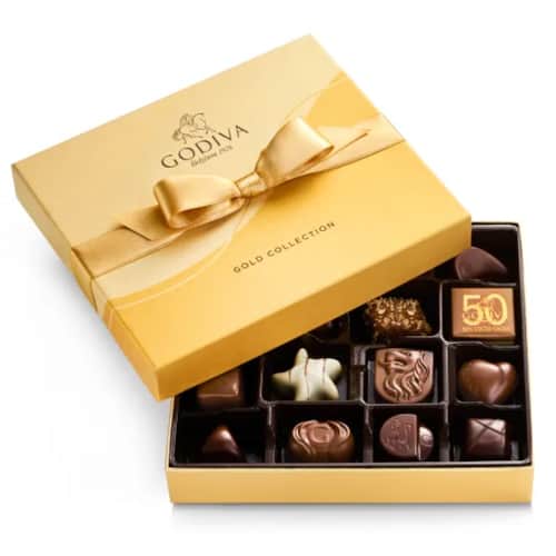 Godiva Gold Ballotin Chocolates Box