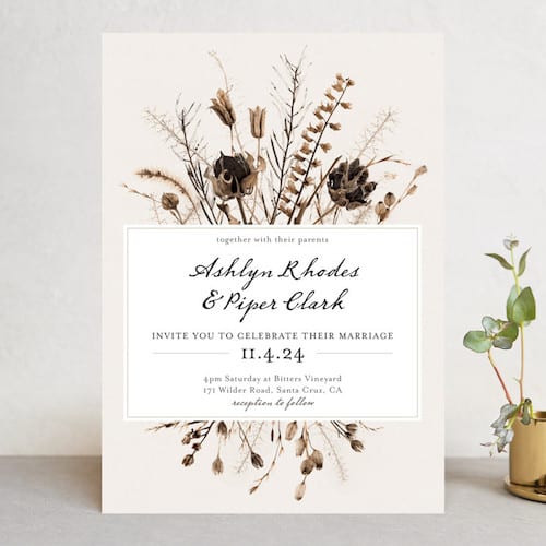 Gone To Seed Wedding Invitation