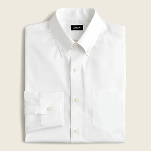 Slim Bowery wrinkle-free stretch cotton shirt