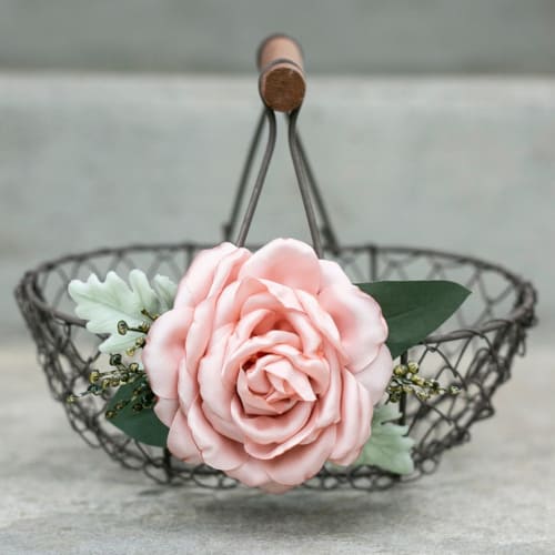 Wire Flower Girl Basket