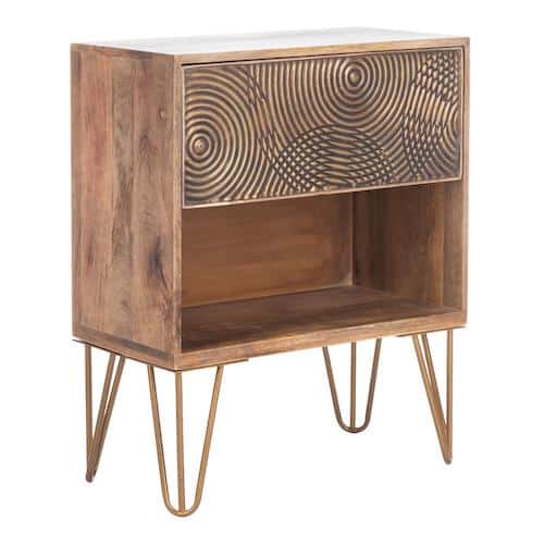 Wood Durham Nightstand With Drawer