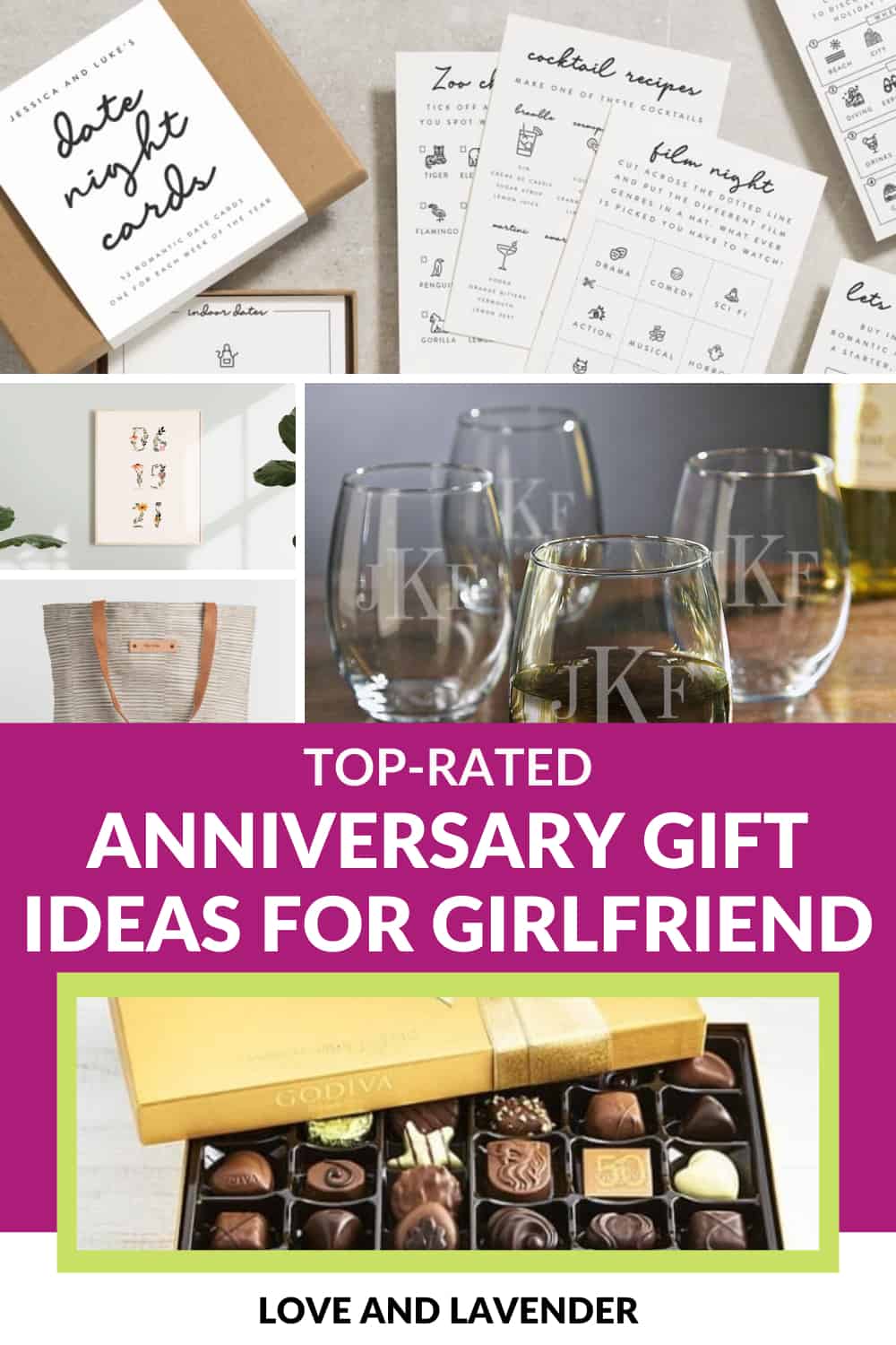 Pinterest pin - Unique Anniversary Gifts for Your Girlfriend