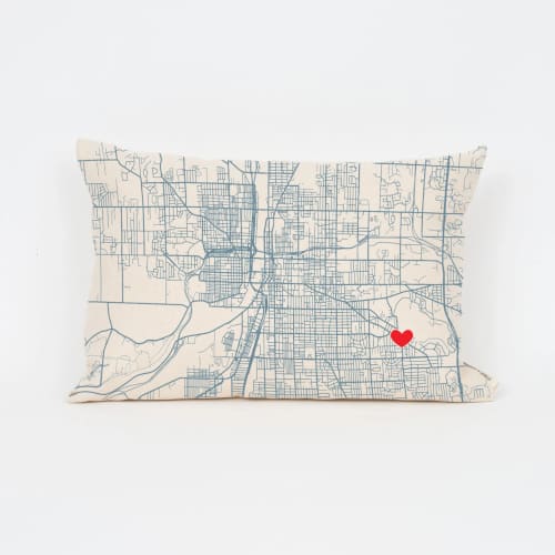 Custom Map Pillow