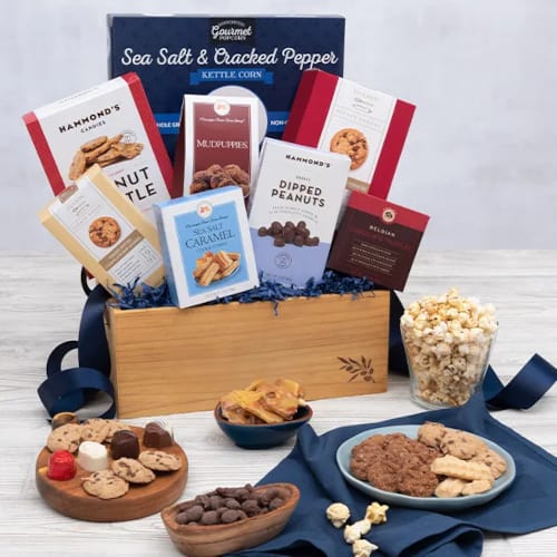 Snacks and Chocolate Gift Basket