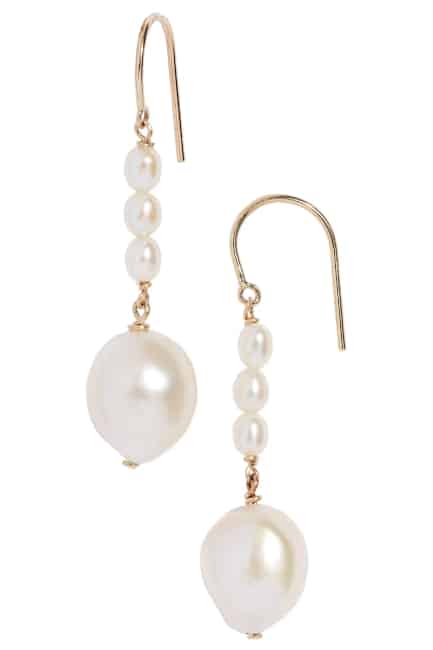 Baroque & Keshi Pearl Drop Earrings