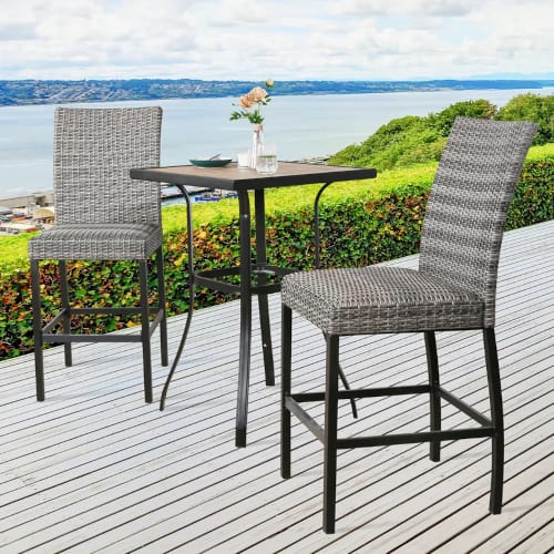Bufus Plastic & Resin Four Person Patio Table