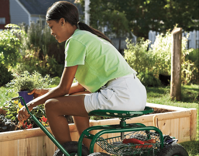 Garden Rocker Vertex Seat Adjustable Height Tools Ergonomic Curved Green Best 