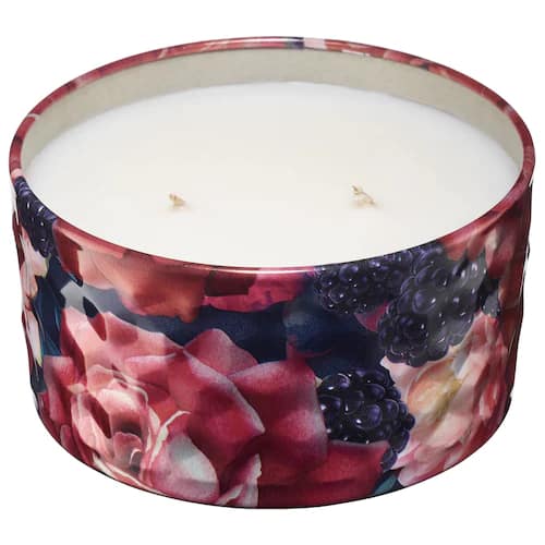Blackberry Rose Oud Tin Candle