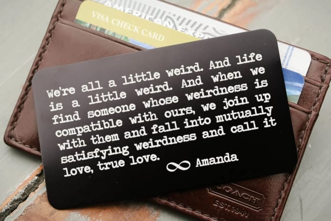 Personalized Wallet Card