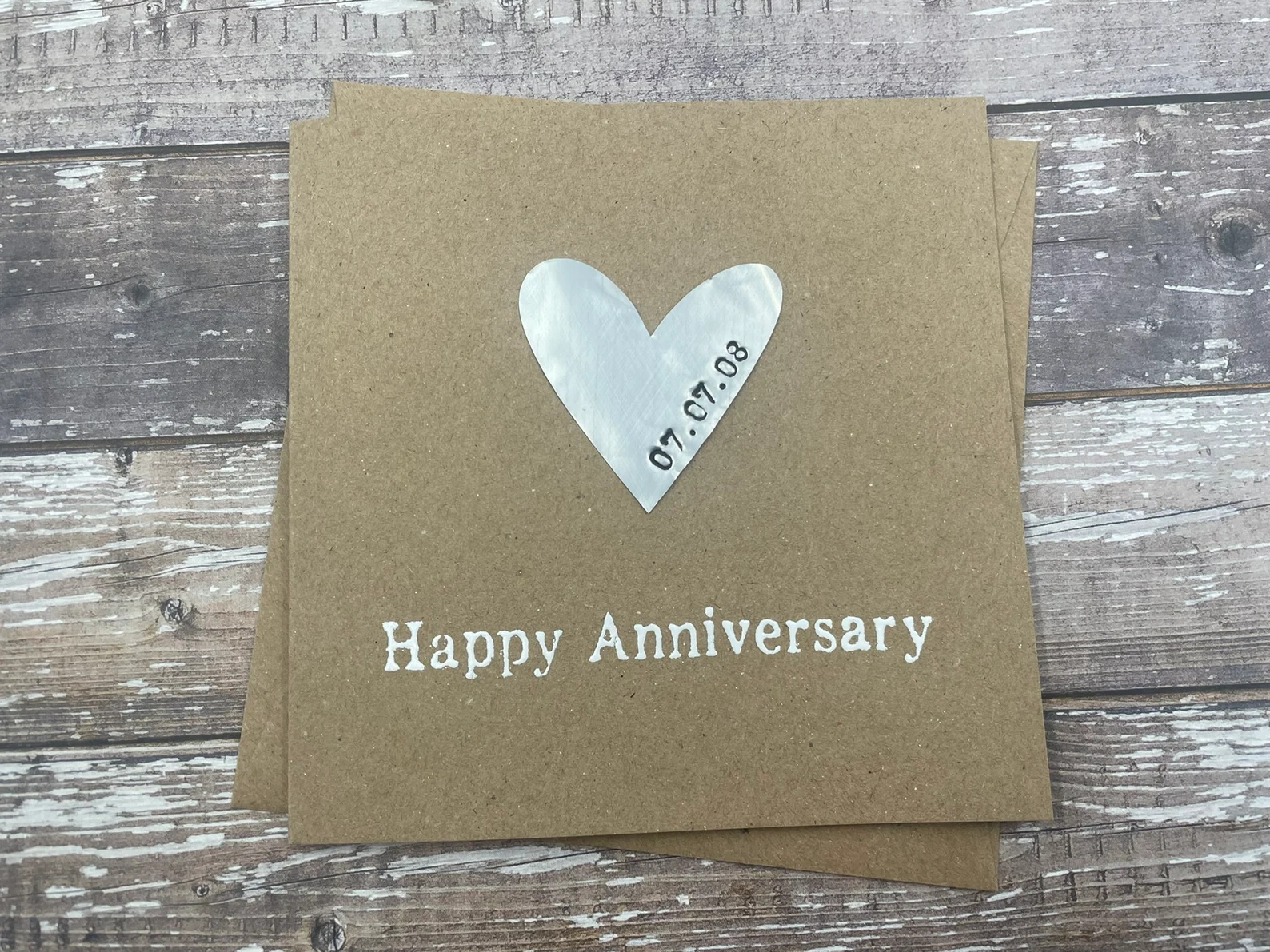 Personalised 6th Iron Anniversary Card
