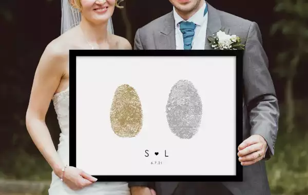 Couples Fingerprint Art