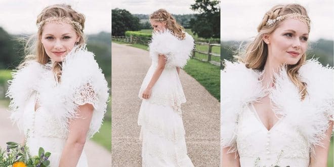 Wraps to Match a Fall Wedding Gown 