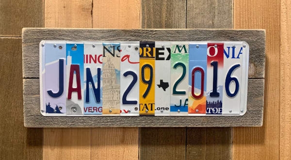 Tin Licence Plate