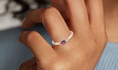 40th Anniversary [Ruby] - Stacking Ring