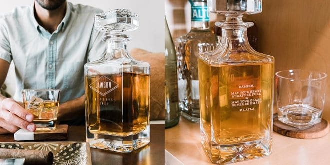 Engraved Classic Whiskey Decanter