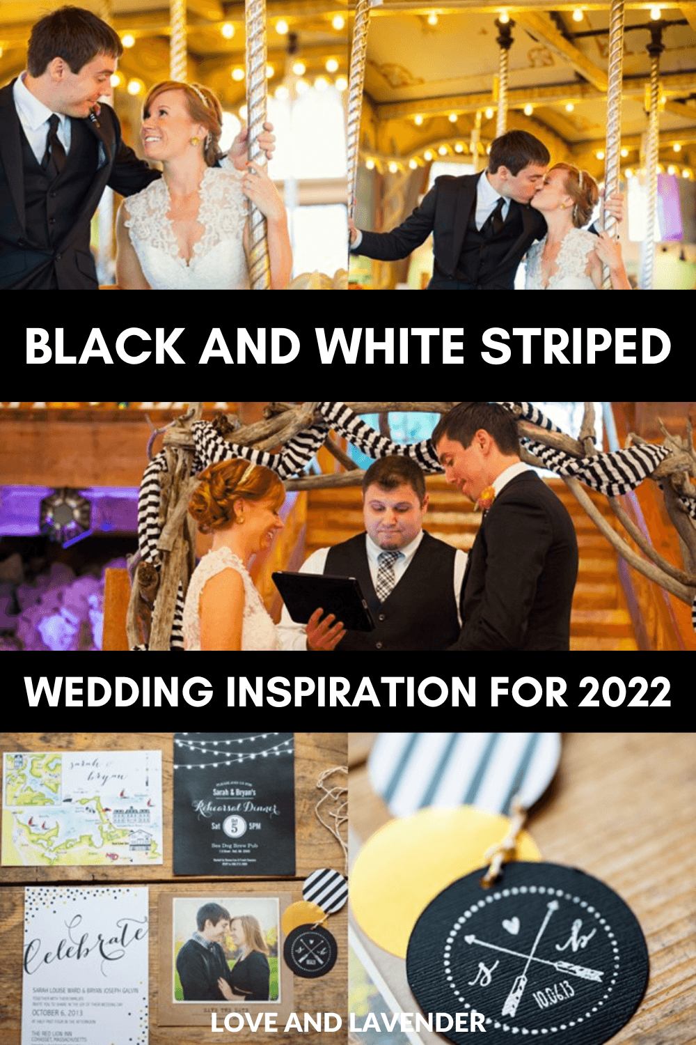 A black and white striped wedding is a powerful reminder that life goes full circle. They're stylish, elegant, and suitable for any event. Head over to the blog for some tips and ideas for a perfect black and white striped wedding.