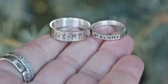 Roman Numeral Date Ring