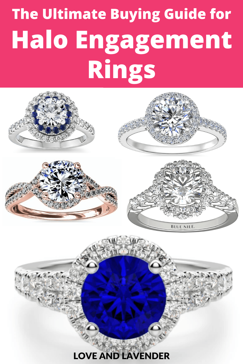 Have you found that perfect engagement ring? Try a little out of the fad with Halo rings! Halo engagement rings are beautiful, elegant and timeless. They're also more than just an elaborate way to make your center stone appear larger and they've been around for centuries!