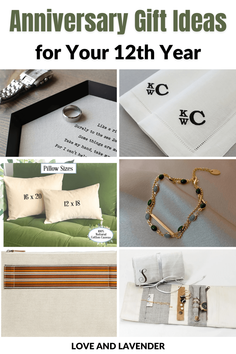 Seeking ideas for your 12th anniversary? Here are 18 lovely linen anniversary gift ideas that will delight any spouse. Our suggestions cover a wide variety of themes, price ranges, and methods—from traditional to unique!