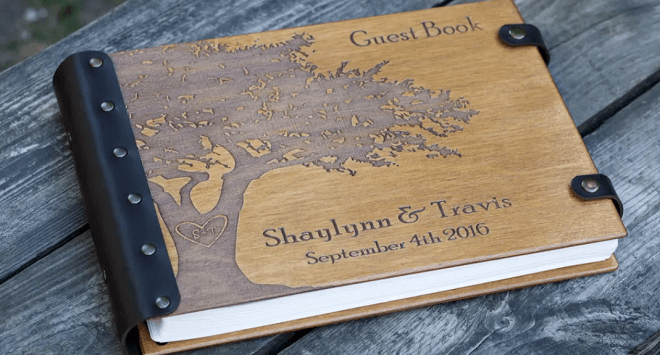 Personalized Wooden Tree Guest Book